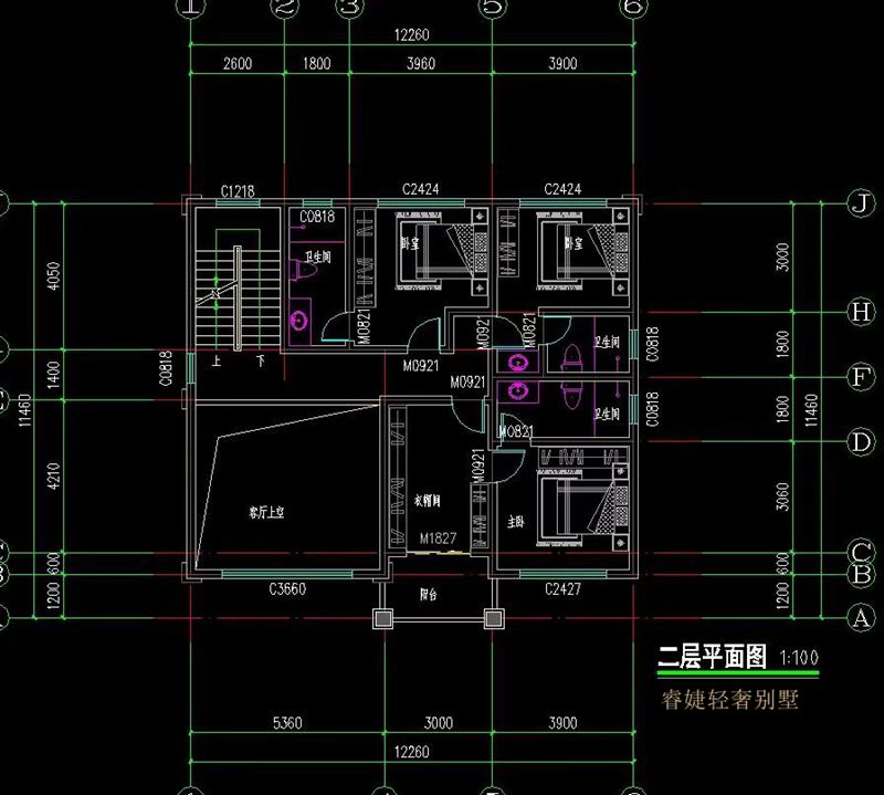農村平屋頂三層現代風(fēng)別墅戶(hù)型圖，百看不厭(圖5)
